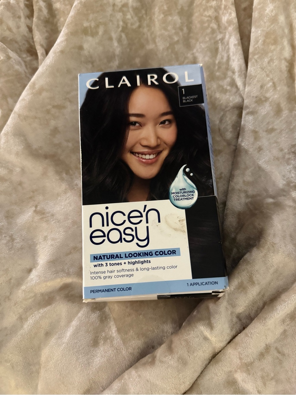 Clairol Nice N’ Easy Permanent Hair Dye 1 Blackest Black